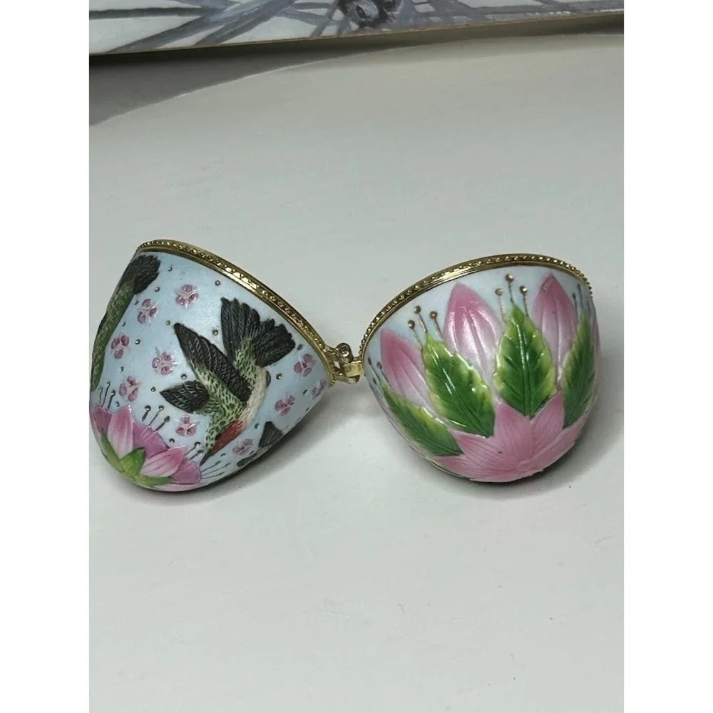 Hummingbird Egg Trinket Box Egg‎ Shaped